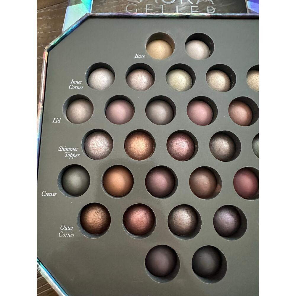 LAURA GELLER Hidden Gems Baked Eyeshadow Palette Shimmer Pigmented Crease-Proof - Picture 7 of 8